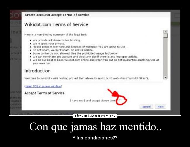 carteles tampoco lei los terminos condiciones desmotivaciones