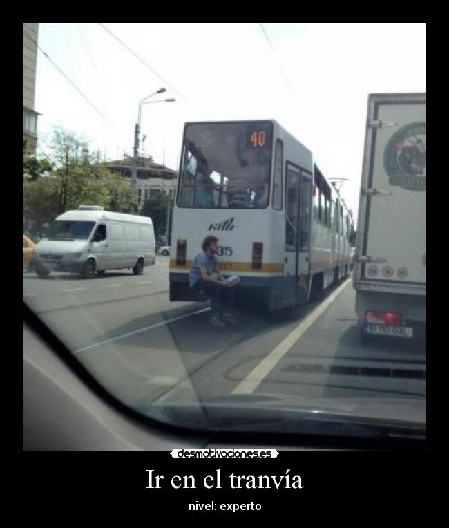 Ir en el tranvía - 