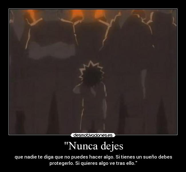 Nunca dejes -