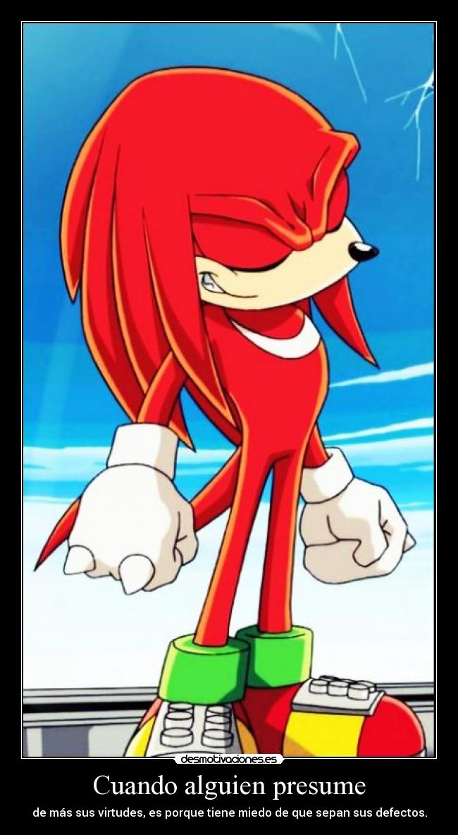 Cuando alguien presume -