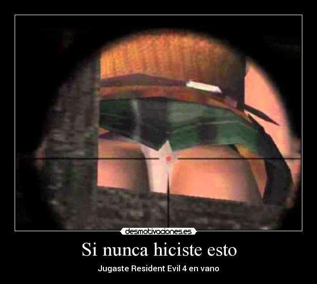 carteles resident evil falda leon ashley desmotivaciones