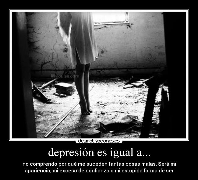 depresión es igual a... -