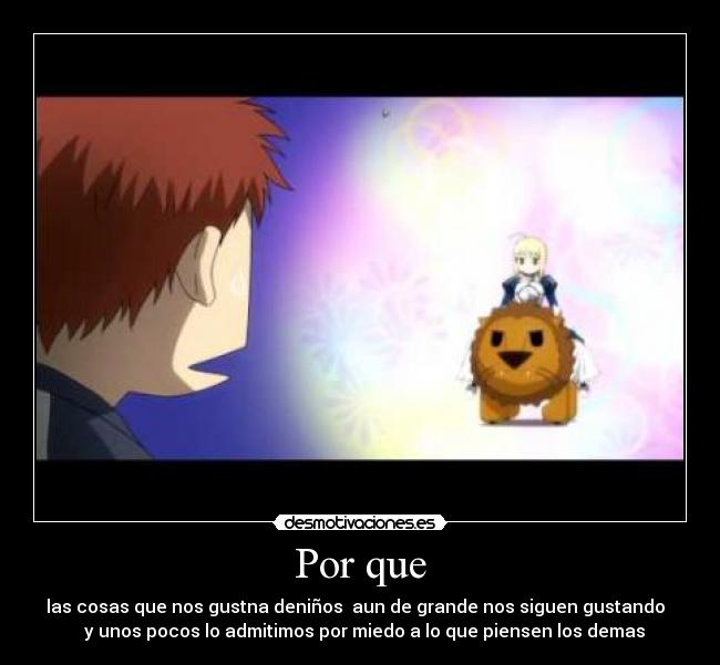 carteles anime admitir gustar cosas desmotivaciones