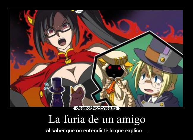 carteles blazblue taokaka carl litch fay ling furia amigo saber que entendiste que explico desmotivaciones