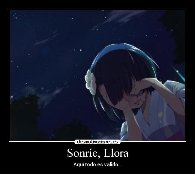 Sonríe, Llora - Aquí todo es valido...