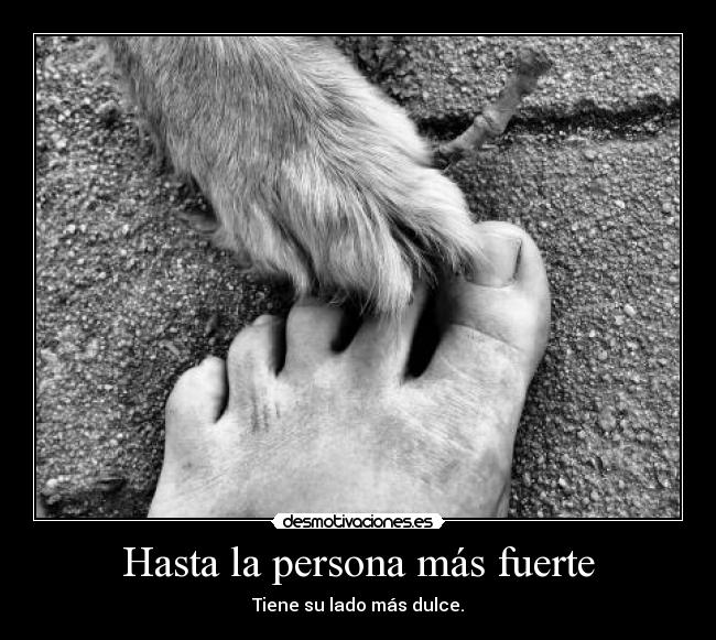 Hasta la persona más fuerte -
