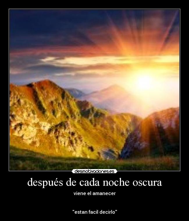 después de cada noche oscura - 