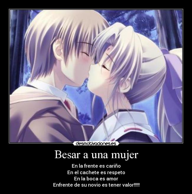 carteles mujer besos desmotivaciones