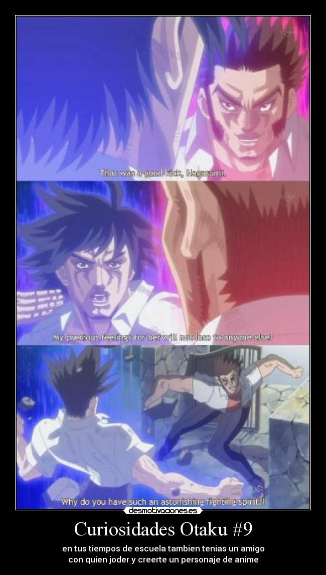 carteles seto hanayome nagasumi kenshiro hokuto ken parodia echos reales escuela desmotivaciones