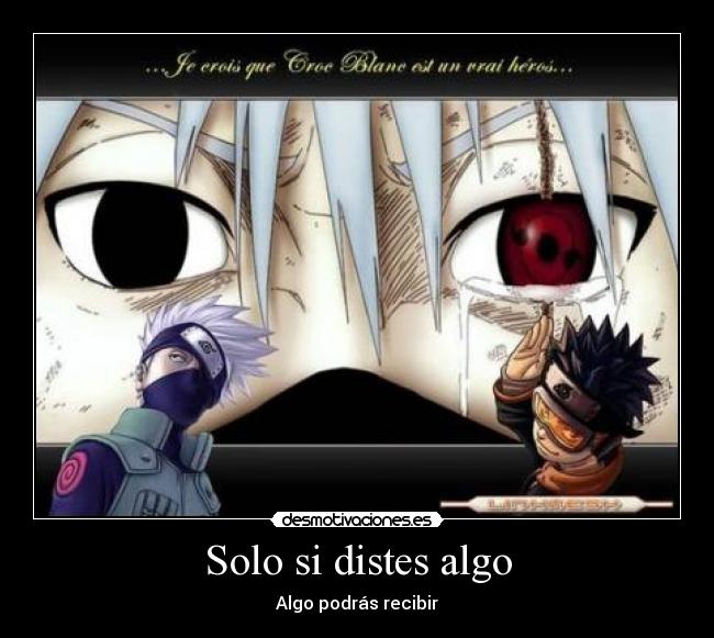 Solo si distes algo -