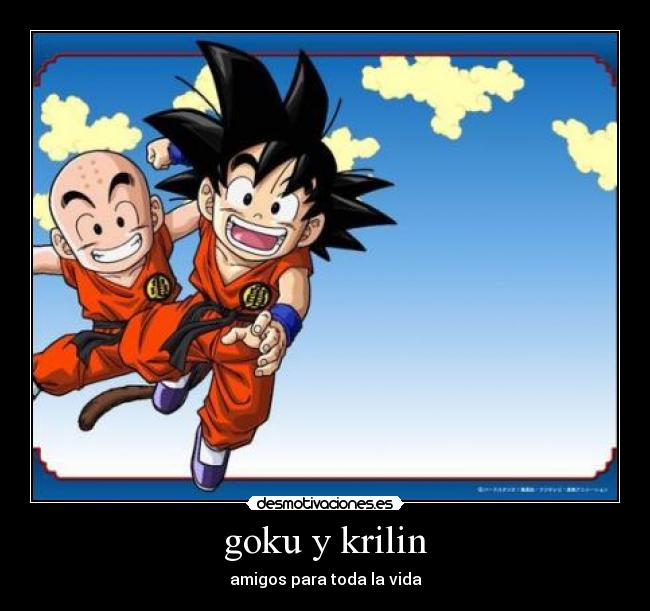 goku y krilin - amigos para toda la vida