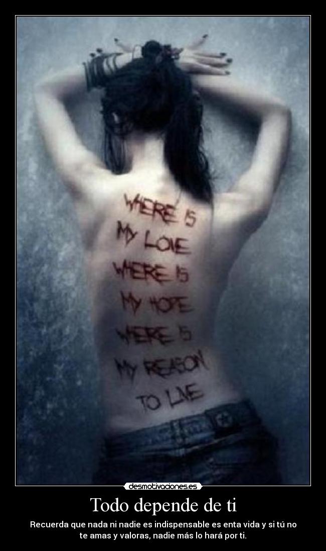 Todo depende de ti -