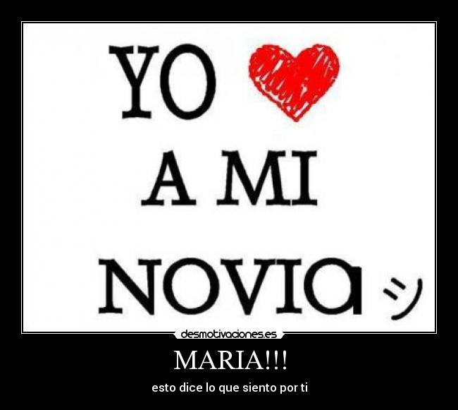 MARIA!!! -