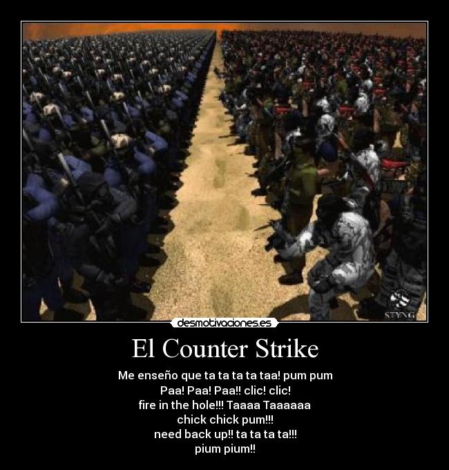 carteles counter strike counterstrike armas head matar desmotiva motiva eseno ensenar juego desmotivaciones