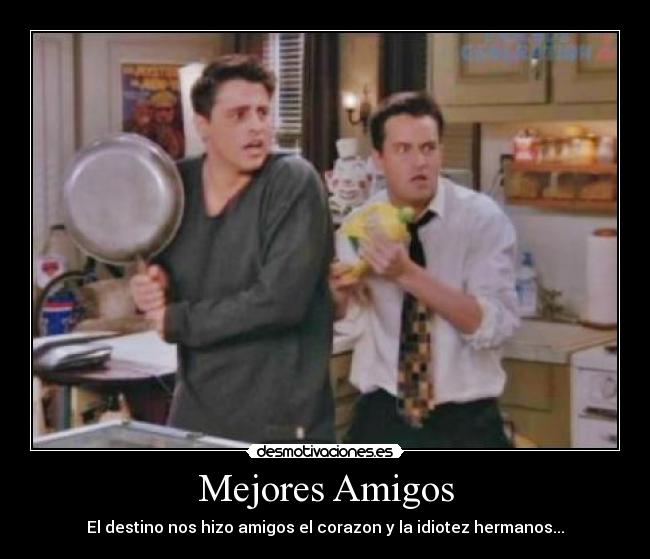 Mejores Amigos - El destino nos hizo amigos el corazon y la idiotez hermanos...