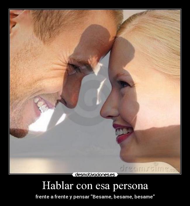 Hablar con esa persona -
