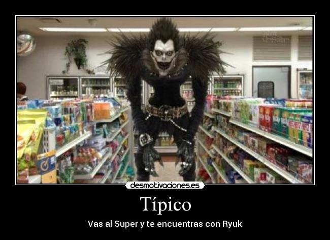 carteles deathnote kira light yagami aburrido tipico ryuk shinigami desmotivaciones