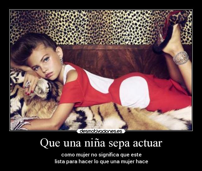 Que una niña sepa actuar - 