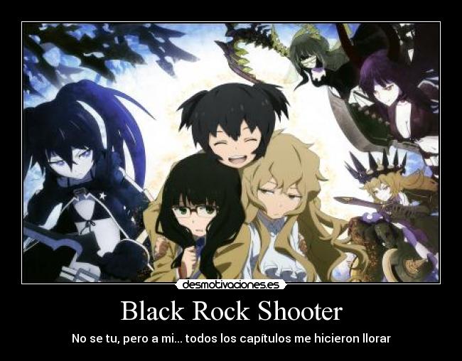 carteles rock black rock shooter desmotivaciones