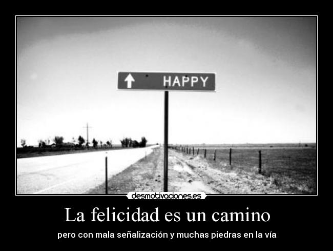 La felicidad es un camino -