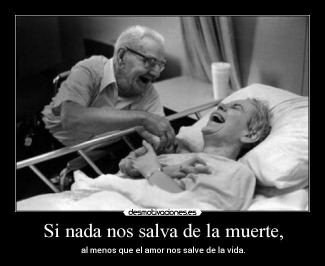 Si nada nos salva de la muerte, - 