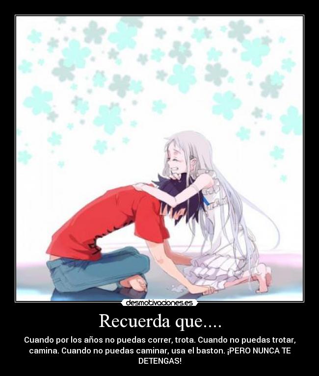 carteles anohana anime desmotivaciones