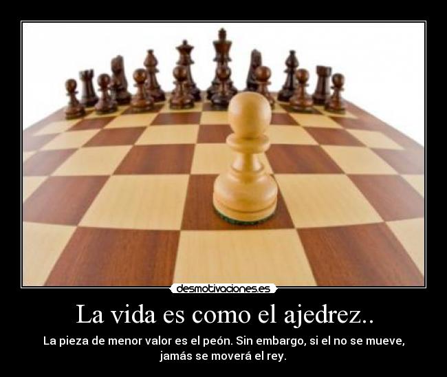 La vida es como el ajedrez.. - 