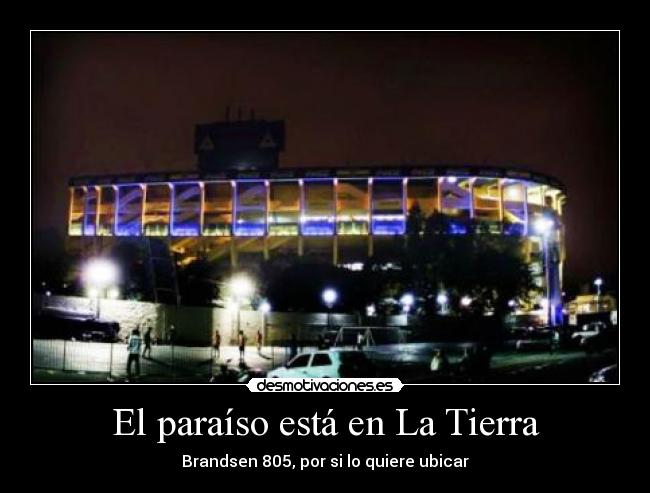 El paraíso está en La Tierra - Brandsen 805, por si lo quiere ubicar