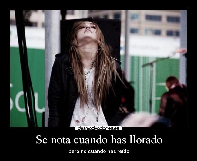 Se nota cuando has llorado - 