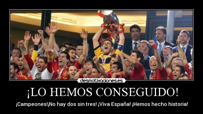 ¡LO HEMOS CONSEGUIDO! -