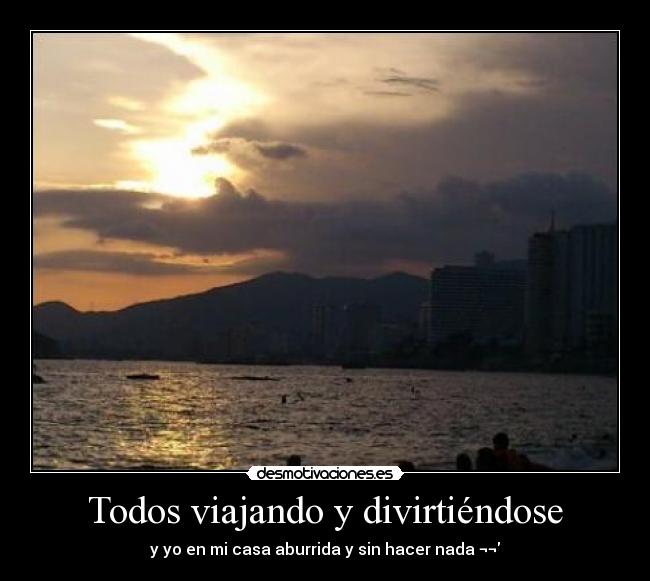 Todos viajando y divirtiéndose -