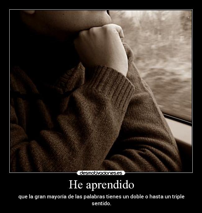 He aprendido - 