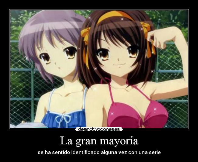 La gran mayoría - se ha sentido identificado alguna vez con una serie