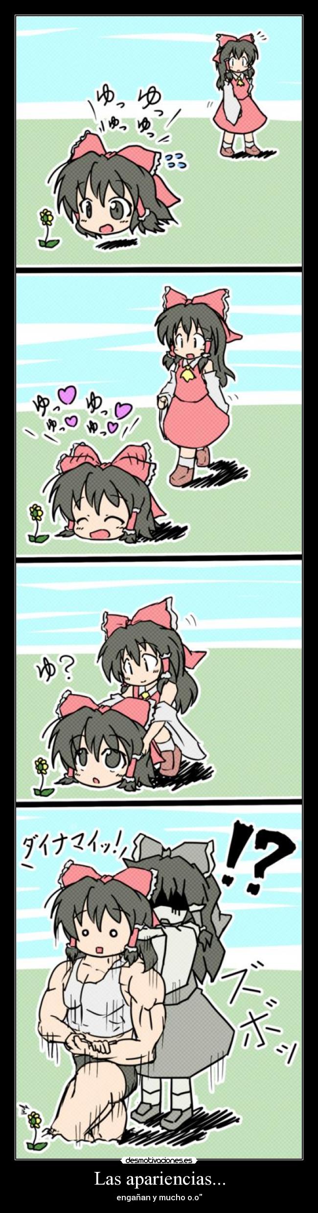 carteles touhou anime reimu desmotivaciones