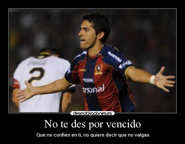 No te des por vencido -