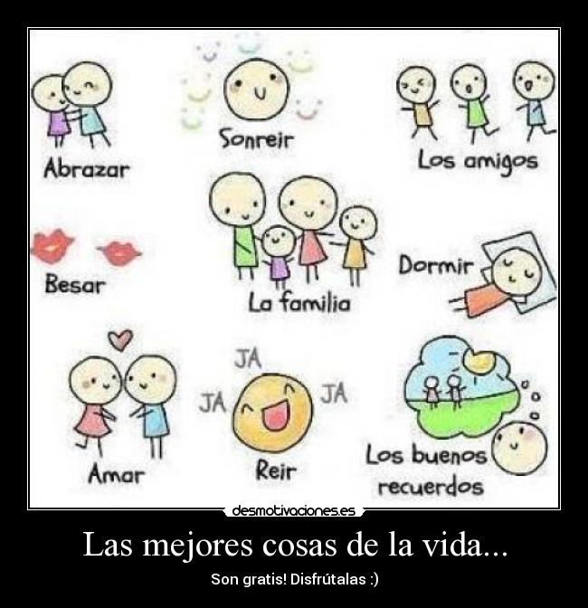 carteles vida las mejores cosas vida desmotivaciones