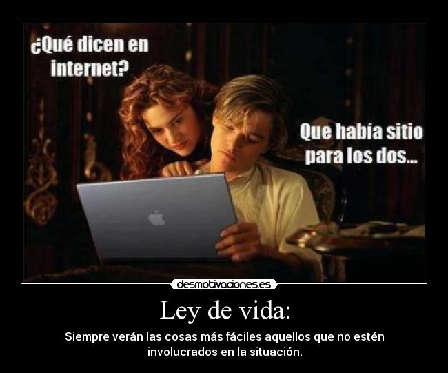 Ley de vida: -