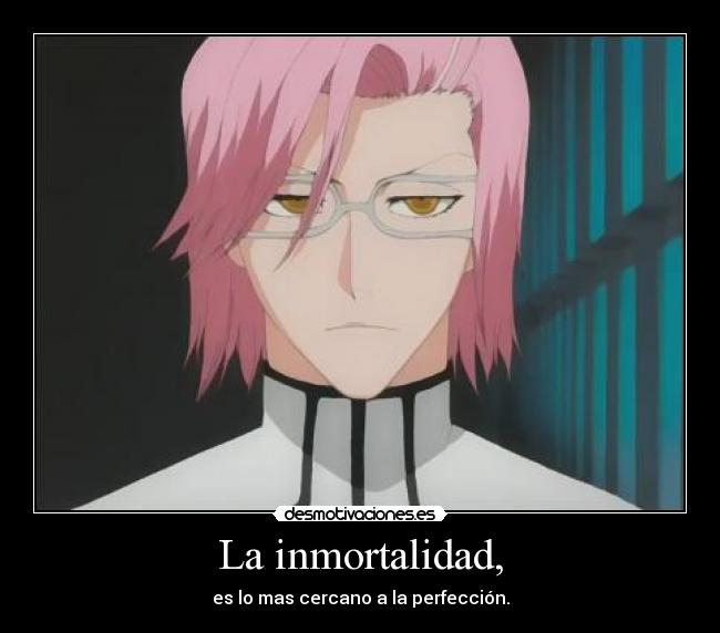 La inmortalidad, - es lo mas cercano a la perfección.