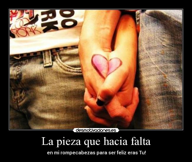 La pieza que hacia falta -
