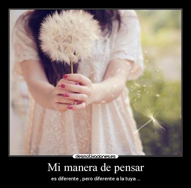 Mi manera de pensar -