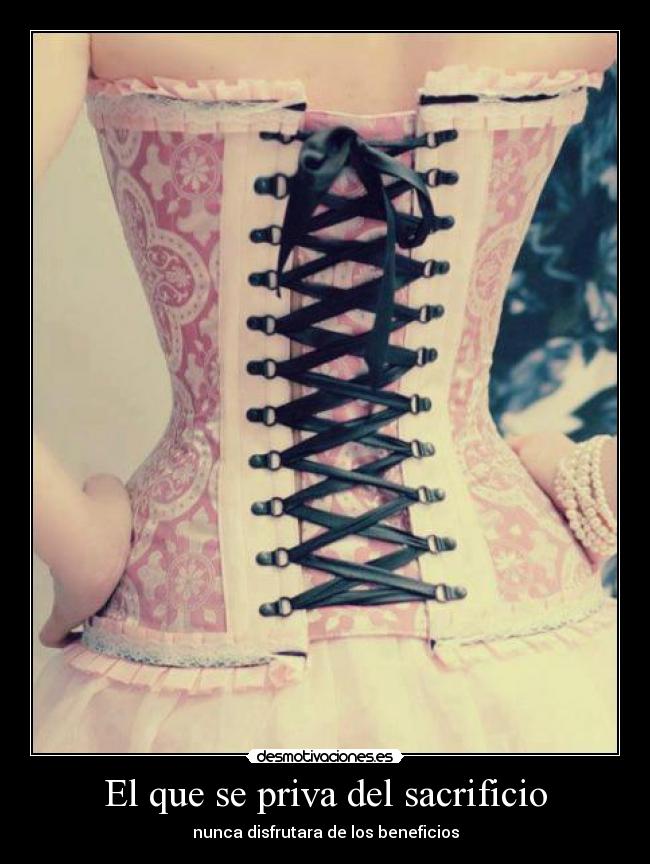 El que se priva del sacrificio -