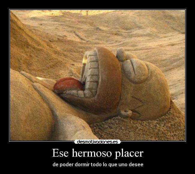 Ese hermoso placer - de poder dormir todo lo que uno desee