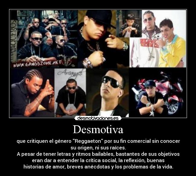 carteles reggaeton desmotivaciones