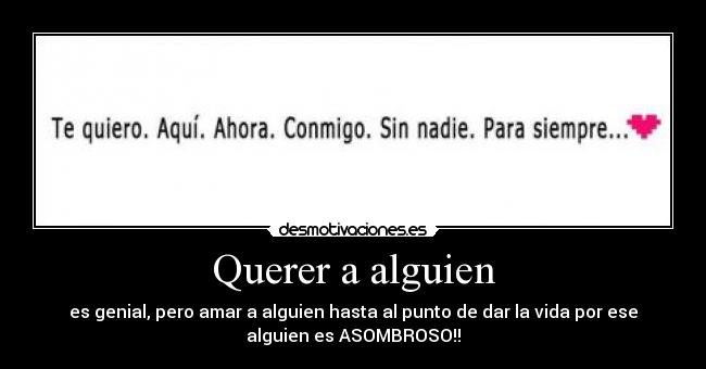 Querer a alguien - 