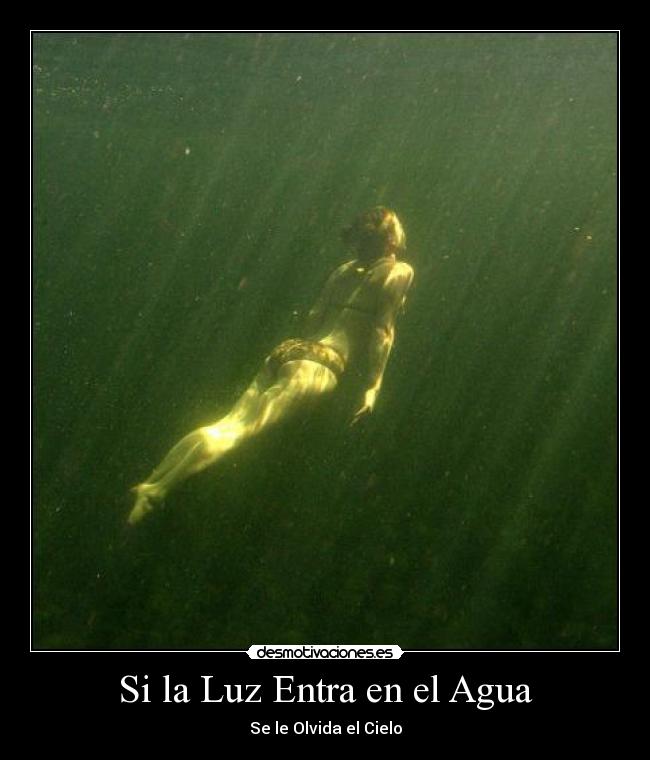 Si la Luz Entra en el Agua - Se le Olvida el Cielo