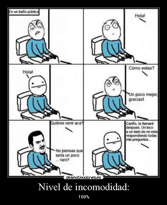 Nivel de incomodidad: - 100%
