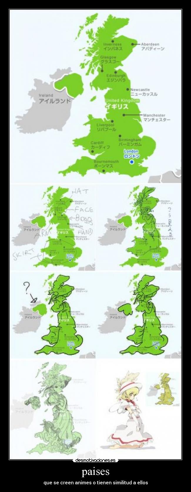 paises - que se creen animes o tienen similitud a ellos