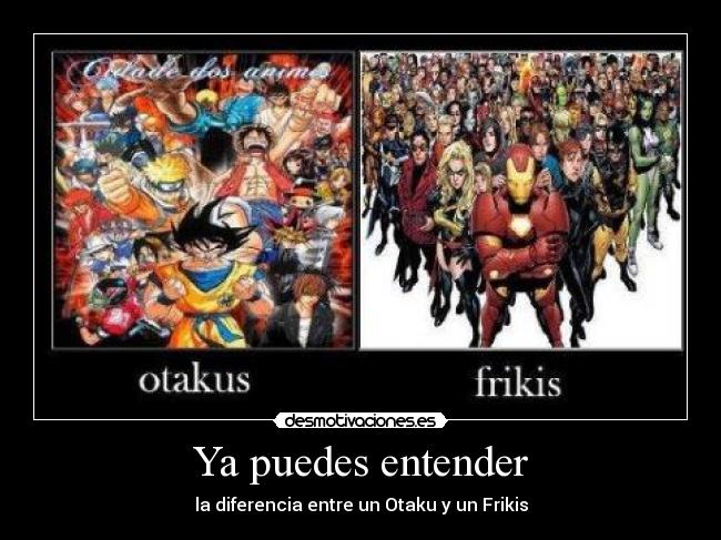 Ya puedes entender - la diferencia entre un Otaku y un Frikis