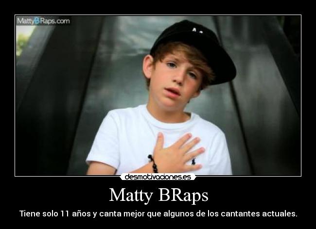 Matty BRaps - Tiene solo 11 años y canta mejor que algunos de los cantantes actuales.