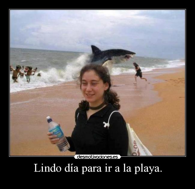 Lindo día para ir a la playa. -